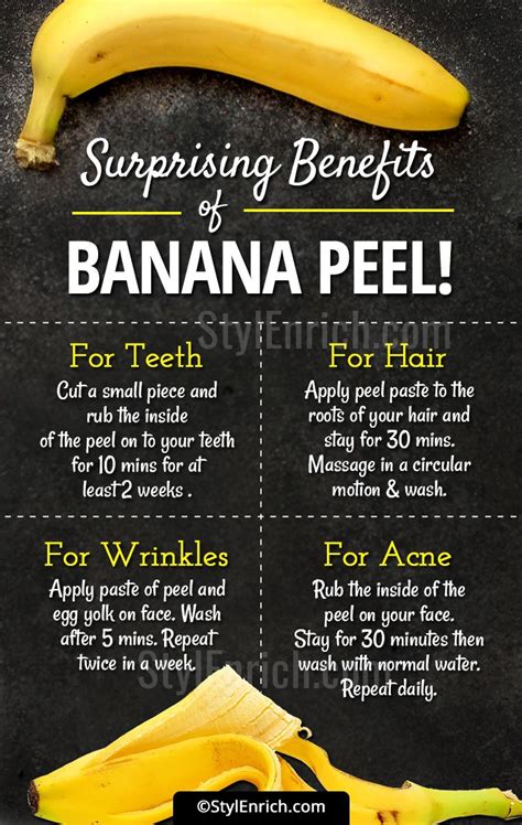 Banana Peel Uses And Benefits For Skin Hair And Teeth