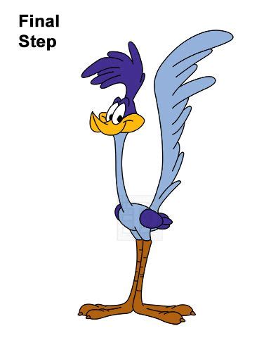 How To Draw Road Runner Step 6 Looney Tunes Pinterest Road Runner