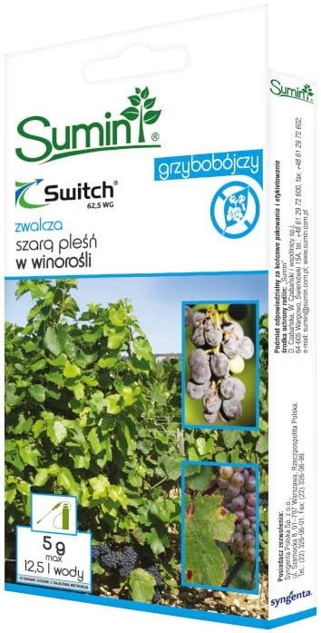 Switch 62 5 WG oprysk na szarą pleśń w winorośli 5 g niska cena