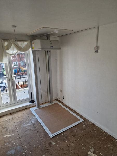 Full New Installation Of Pollock Through Floor Vertical Home Lift For