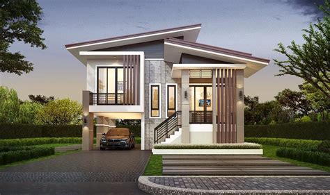 Modern Three Bedroom Two Story House With 2 Car Garage Ulric Home