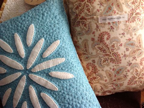 Winters Charm A Wool And Cotton Appliqué Pillow An Original Design