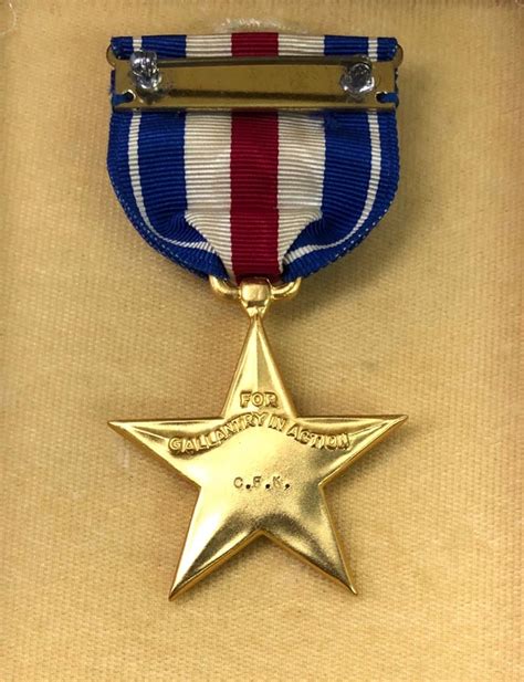 Battlefront Collectibles Ww2 Named Silver Star Medal With Citation