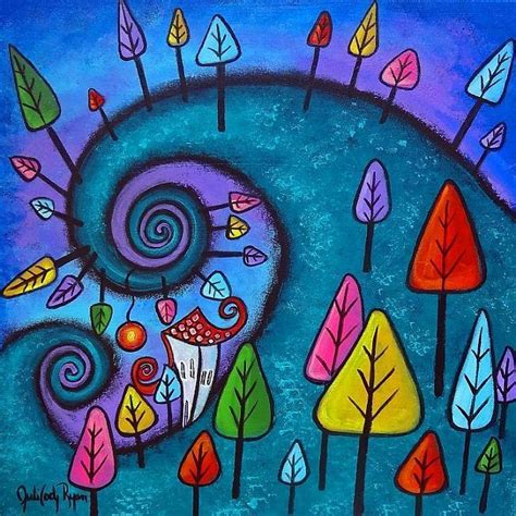 The Fanciful Forest Whimsical Art Paintings Whimsical Art Whimsical