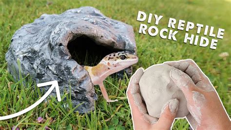 Making A Reptile Hide From Clay Diy Rock Cave Tutorial Youtube