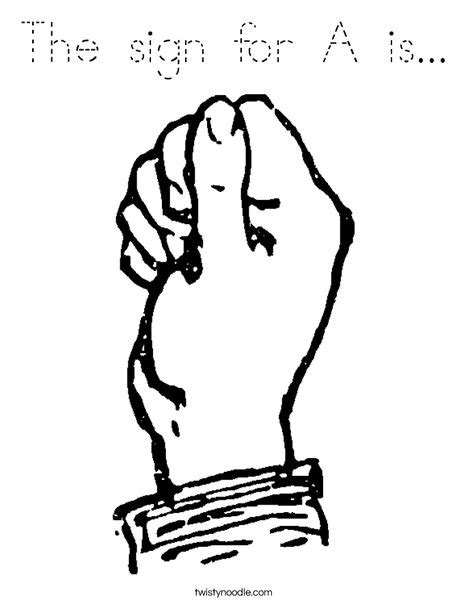 Love Sign Language Coloring Pages Coloring Pages