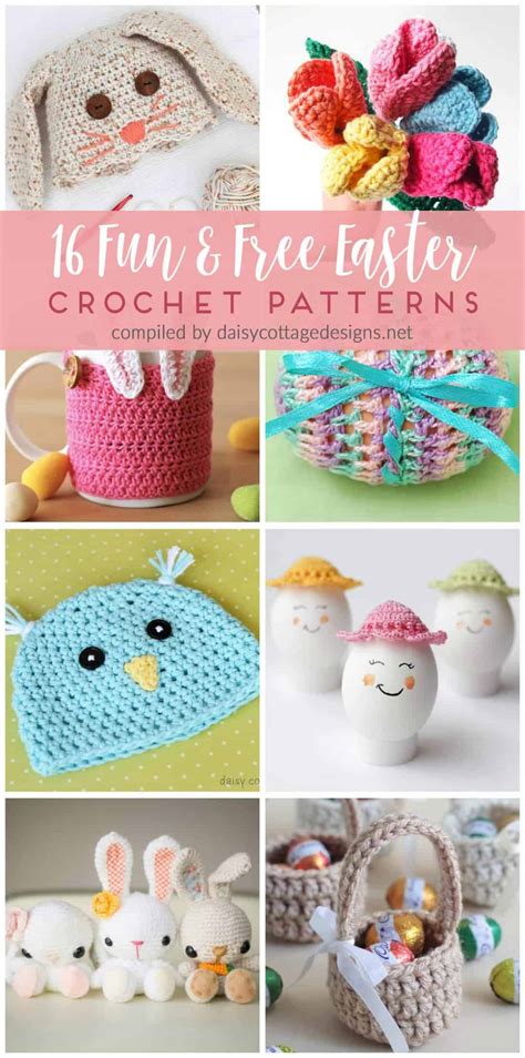 16 Free Crochet Patterns For Easter Daisy Cottage Designs