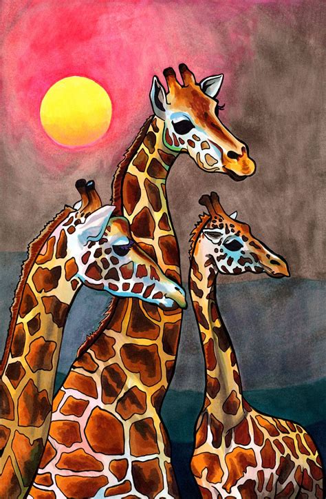 Gnostic Giraffes Graceful African Creatures By Paintmyworldrainbow My