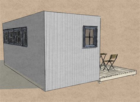 20′ gp standard container exterior dimension: Small Scale Homes: New 8' x 20' Shipping Container Home Design