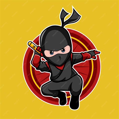 Premium Vector Ninja Mascot Design
