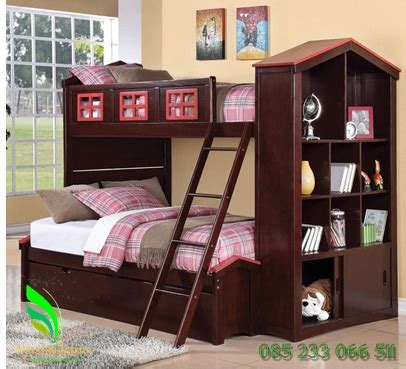 Desain tempat tidur tingkat kayu minimalis modern terlaris. Tempat Tidur Anak Tingkat Desain Lemari | Asto Jati Jepara