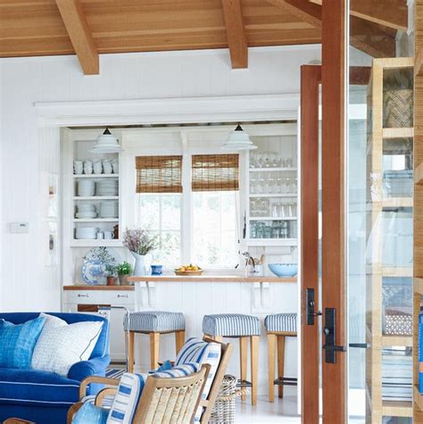 A Blue And White Cottage Country Interior Design White Cottage