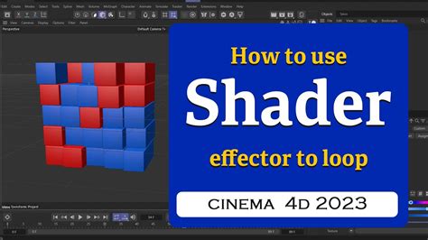 How To Use Shader Effector To Loop Randomness In Cinema 4d 2023