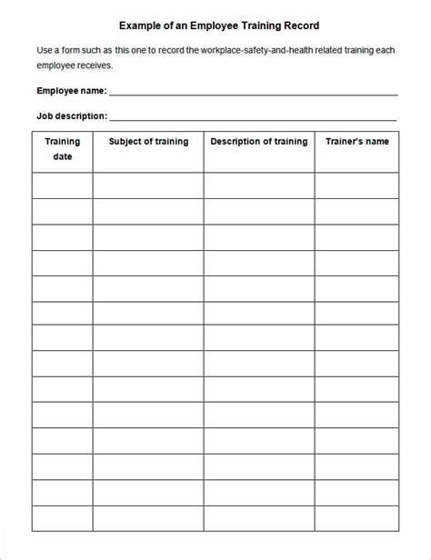 Employee Records Template