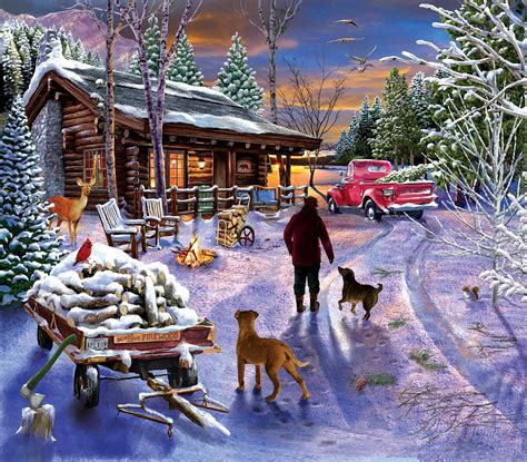 Winter Refuge 300 Pieces Sunsout Puzzle Warehouse