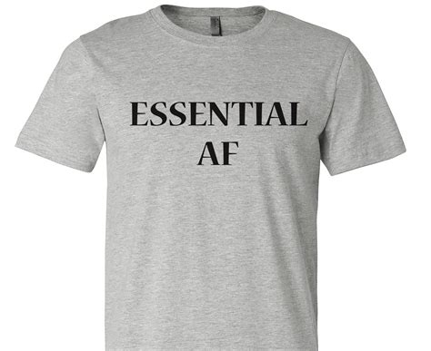 Essential Af T Shirt Essential Af Tee Quarantine T Shirt Etsy