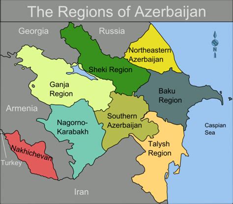 Das heutige staatsgebiet entspricht dem nördlichen teil der. Aserbaidschan | Weltatlas
