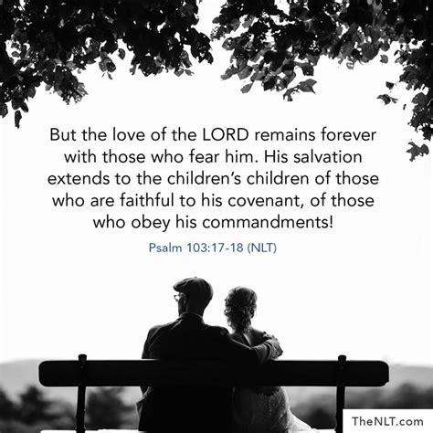 But The Love Of The Lord Remains Forever With Those Who Fear Him His
