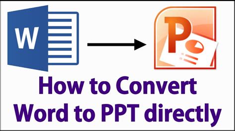 How To Convert Microsoft Word To Power Point Presentation Youtube