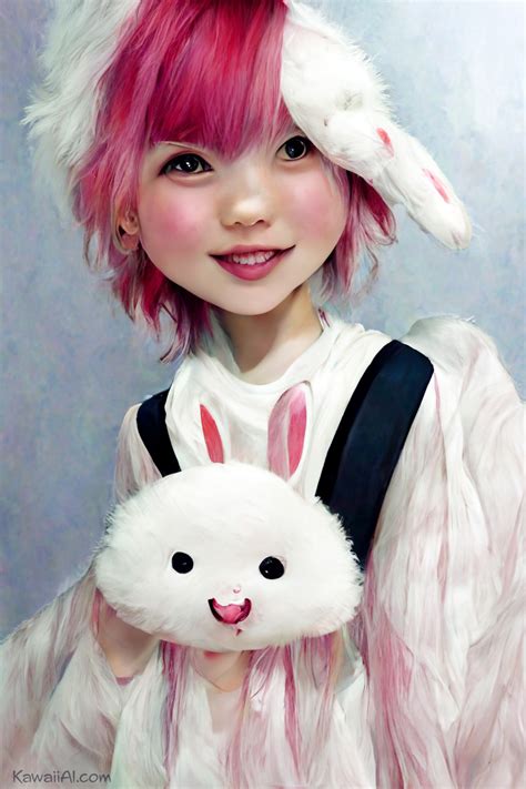 japanese cute bunny girl ai art kawaii ai