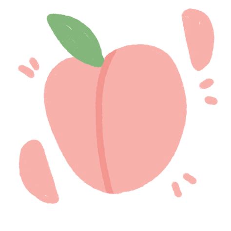 Pink Peach With Leaf 24854628 Png