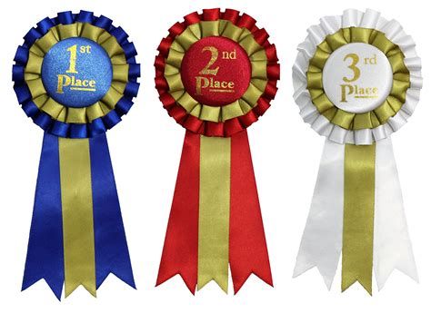 Buy 1st 2nd 3rd Place Premium Award Ribbons 15 Count