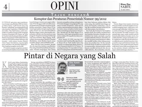 Pintar di Negara yang Salah (Opini Riau Pos) ~ Insan Cita