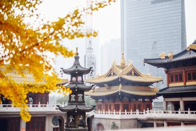 Beautiful Jingan Temple Downtown Shanghai Tumbex