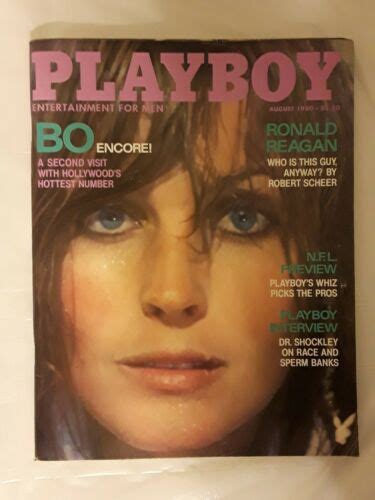 Mavin Playboy Magazine August Bo Derek
