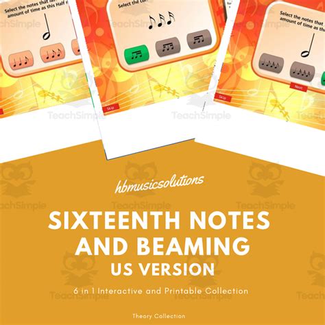 Beginner Music Theory Sixteenth Notes And Beaming Us Version By