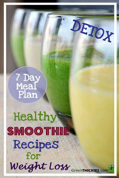 7 Day Smoothie Diet Plan Shopping List Sharingmanager