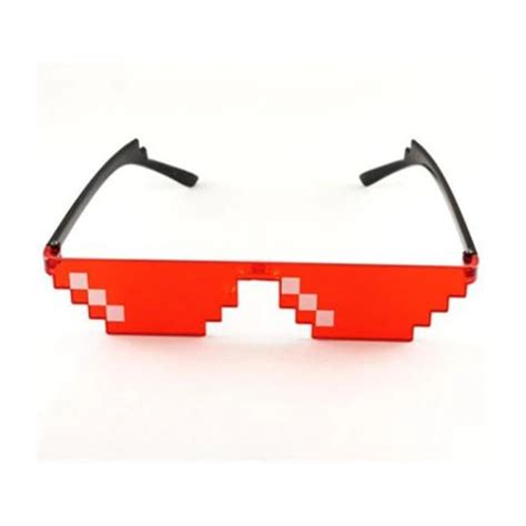 8 Bit Thug Life Sunglasses Pixelated Men Women Brand Party Eyeglasses Mosaic Uv400 Vintage