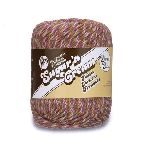 Lily Sugarn Cream Cotton Super Size Twists Yarn 85g3 Oz Overcast