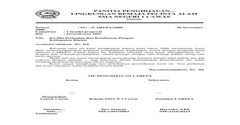 Kode surat/nomor surat untuk surat permohonan bantuan bencana alam apa? Contoh Proposal Bantuan Bibit Pohon Doc - Berbagi Contoh ...