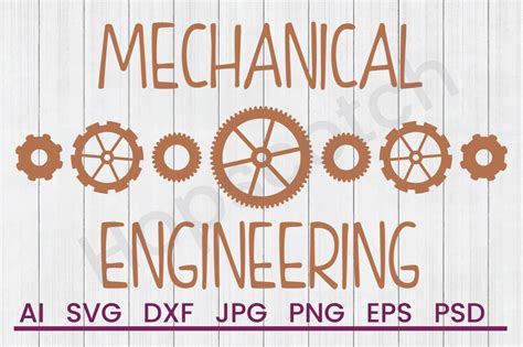 Mechanical Engineering Svg File Dxf File By Hopscotch Designs