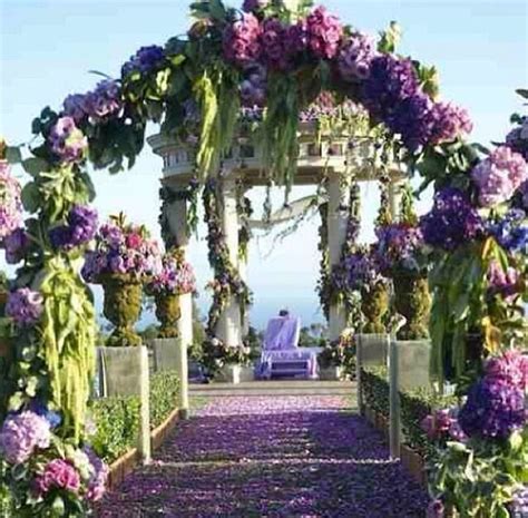 Colorful Floral Wedding Aisles Wedding Ceremony Decorations Outdoor