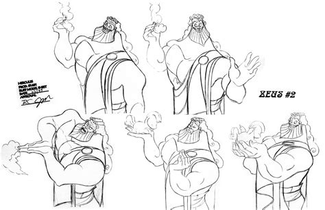 Hercules Model Sheets Traditional Animation