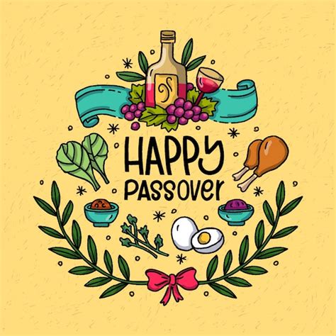 Free Vector Hand Drawn Happy Passover Festival