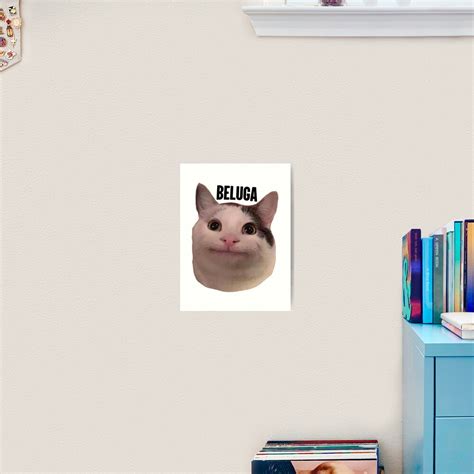 Beluga Cat Discord Pfp Art Print For Sale By Liamandlore Redbubble