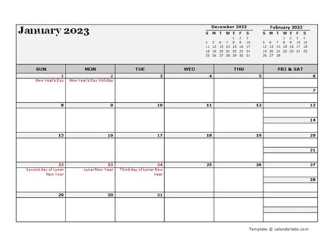 2023 Hong Kong Calendar For Vacation Tracking Free Printable Templates