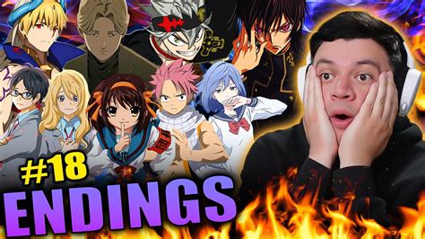 Reacting To Anime Endings For The First Time 18 Youtube