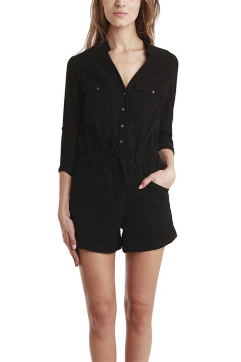 Lyst Helmut Lang Short Jumpsuit In Black