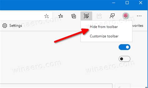 Addremove Icons In Microsoft Edge Toolbar Windows 10 Tutorial First
