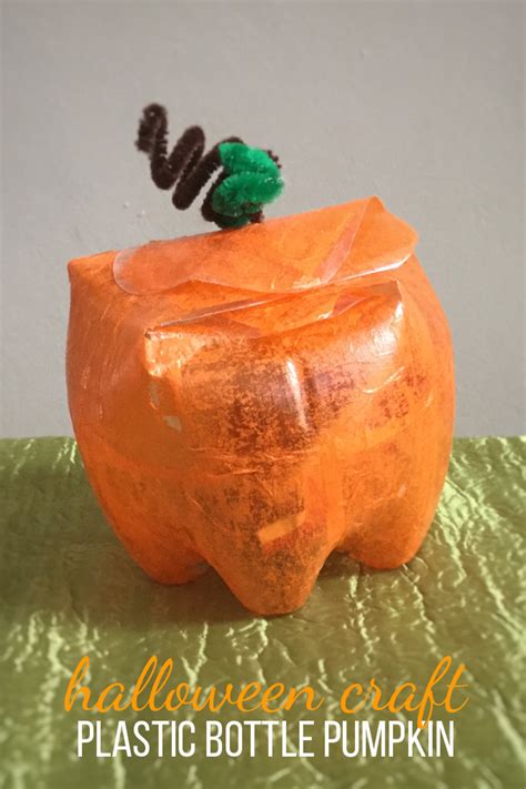 Halloween Plastic Bottle Pumpkin Craft For Kids See Vanessa Craft