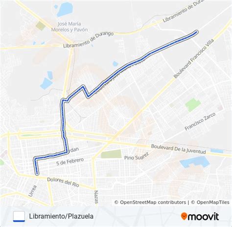 Ruta Azul Horarios Paradas Y Mapas Libramiento Plazuela Actualizado