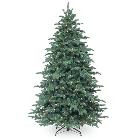 75 Pre Lit Mountain Noble Blue Spruce Artificial Christmas Tree