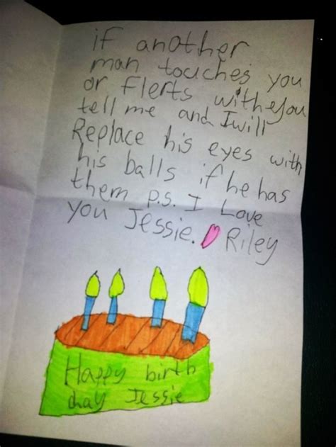 Birthday wishes fall under a few different categories: Hilarious Proof That Kids Write Better Birthday Cards Than ...