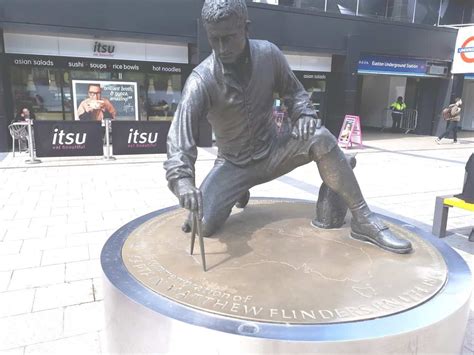 Captain Matthew Flinders Statue Euston Station Camden Guides