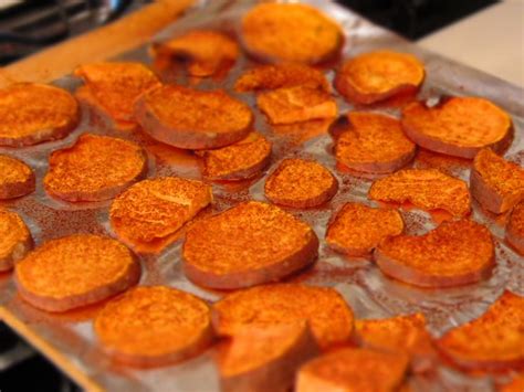 Preheat oven to 375 degrees f. Baked sweet potato slices | Recipes | Pinterest | Salts ...