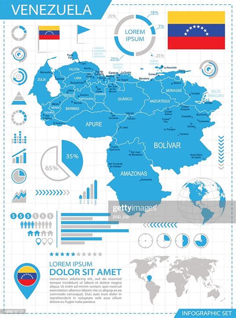 Venezuela Infographic Map Illustration High Res Vector Graphic Getty